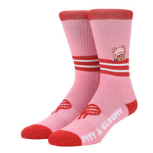 Load image into Gallery viewer, Gloomy Bear Peekaboo Embroidered Crew Socks
