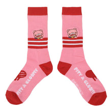 Load image into Gallery viewer, Gloomy Bear Peekaboo Embroidered Crew Socks