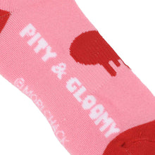 Load image into Gallery viewer, Gloomy Bear Peekaboo Embroidered Crew Socks