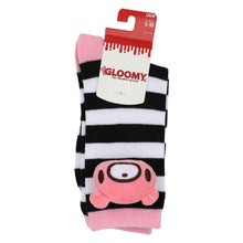 Load image into Gallery viewer, Gloomy Bear 3D Plush Striped Crew Socks