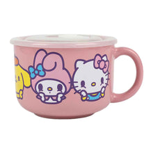 Load image into Gallery viewer, Hello Kitty and Friends Ceramic Soup Mug with Vented Lid