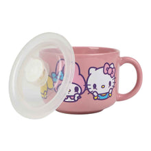 Load image into Gallery viewer, Hello Kitty and Friends Ceramic Soup Mug with Vented Lid