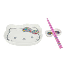 Load image into Gallery viewer, Hello Kitty Sakura Sushi Plates with Chopsticks Set