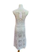 Load image into Gallery viewer, Crochet Cotton Floral Lace Midi Dress