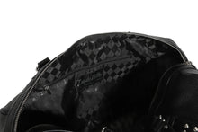 Load image into Gallery viewer, Black and Red Rum Sparkle Evie Tote