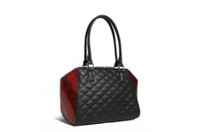 Load image into Gallery viewer, Black with Red Rum Sparkle De Lux Tote Purse
