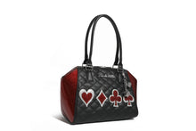 Load image into Gallery viewer, Black with Red Rum Sparkle De Lux Tote Purse