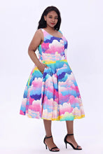 Load image into Gallery viewer, Rainbow Skies Swing Dress