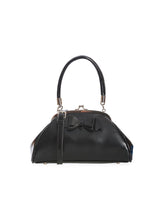 Load image into Gallery viewer, Black Bat Bow Kisslock Purse
