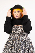 Load image into Gallery viewer, Talisman Hooded Black Shrug