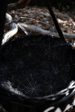 Load image into Gallery viewer, Haunted Hallows Black Pumpkin Jack O Lantern Wicker Picnic Basket Bag- BACK IN STOCK!