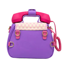 Load image into Gallery viewer, Pastel Checkerboard Ring Ring Phone Convertible Handbag Purse