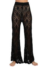 Load image into Gallery viewer, Diamond Knit Beach Bellbottom Pants