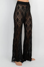 Load image into Gallery viewer, Diamond Knit Beach Bellbottom Pants