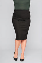 Load image into Gallery viewer, Black Fiona Pencil Skirt