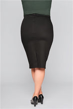 Load image into Gallery viewer, Black Fiona Pencil Skirt