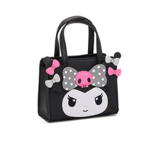 Load image into Gallery viewer, Kuromi 2-Way Mini Black Handbag Purse