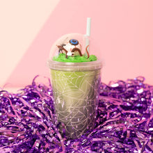 Load image into Gallery viewer, Spider Web Glow In The Dark Halloween Dessert Tumbler