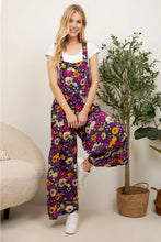 Load image into Gallery viewer, Retro Bright Floral Overalls