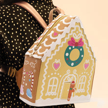 Load image into Gallery viewer, Gingerbread House Glow In The Dark Mini Backpack