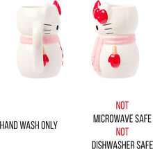 Load image into Gallery viewer, Hello Kitty Holiday Snowman Sculpted Mug