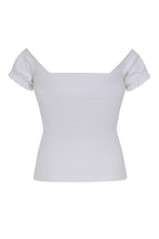 Load image into Gallery viewer, Sasha White Elevated Tee Top
