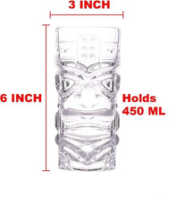 Load image into Gallery viewer, Clear Tiki Glasses