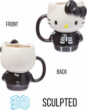 Load image into Gallery viewer, Hello Kitty Skeleton Costime Halloween 3D Sculpted Mug