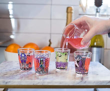 Load image into Gallery viewer, Nightmare Before Christmas Mini Glass Set of 4