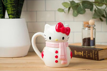 Load image into Gallery viewer, Hello Kitty Holiday Snowman Sculpted Mug
