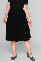 Load image into Gallery viewer, Matilde Halloween Velvet Burnout Swing Skirt