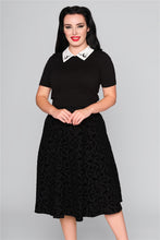 Load image into Gallery viewer, Matilde Halloween Velvet Burnout Swing Skirt