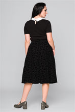 Load image into Gallery viewer, Matilde Halloween Velvet Burnout Swing Skirt