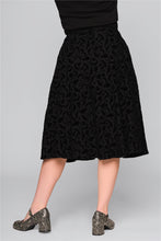 Load image into Gallery viewer, Matilde Halloween Velvet Burnout Swing Skirt