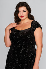 Load image into Gallery viewer, Dolores Glitter Bat Swing Dress