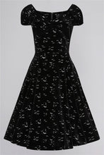Load image into Gallery viewer, Dolores Glitter Bat Swing Dress