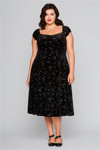 Load image into Gallery viewer, Dolores Glitter Bat Swing Dress