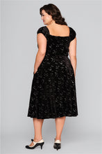 Load image into Gallery viewer, Dolores Glitter Bat Swing Dress