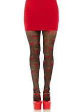 Load image into Gallery viewer, Cherry Polka Dot Tights