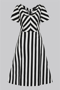 Valeria Striped Flared Dress