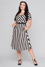 Load image into Gallery viewer, Valeria Striped Flared Dress
