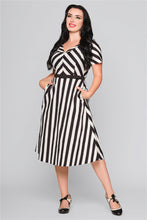 Load image into Gallery viewer, Valeria Striped Flared Dress
