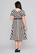 Load image into Gallery viewer, Valeria Striped Flared Dress