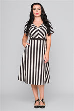 Load image into Gallery viewer, Valeria Striped Flared Dress