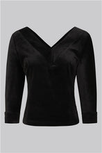 Load image into Gallery viewer, Malina Black Velvet Top