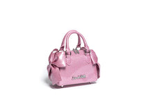 Load image into Gallery viewer, Bashful Blush Sparkle Mini Double Bow Tote