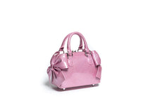 Load image into Gallery viewer, Bashful Blush Sparkle Mini Double Bow Tote
