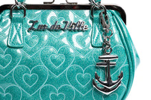 Load image into Gallery viewer, Mermaid Blue Sparkle Ahoy Mini Kiss Lock