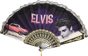 Elvis Pink Caddilac Hand Fan