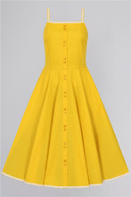 Load image into Gallery viewer, Morgana Yellow Swing Dress